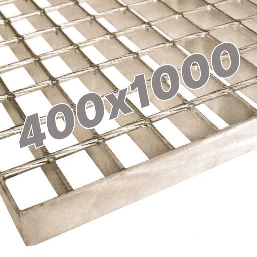 Kovové podlahové rošty SP 400×1000 mm – 30×2 – pozink– oko 34×38